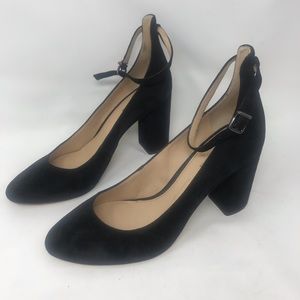 Gianni Bini Suede Heels Shoes Black Size 9M